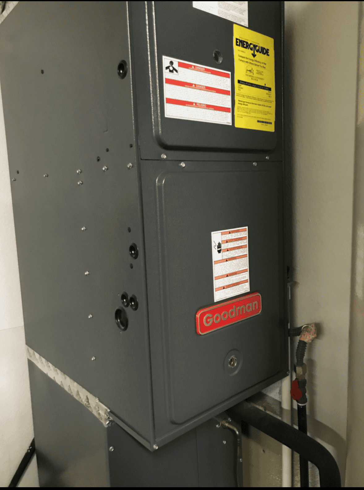 HVAC furnace unit for heating and cooling systems.